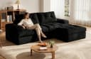 Patbrela Ecksofa L-förmig Cord Sofa 85 Zoll Bild 2