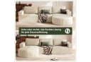 Patbrela Ecksofa Cord Schlafsofa L Form Beige mit Chaise Longue Bild 1