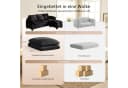 Patbrela Ecksofa modulares Sofa cremeweiß Teddy-Stoff Schlafsofa Bild 3