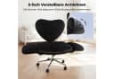 Patbrela Bürostuhl mit klappbarer Tischplatte und Armlehnen Schwarz Bild 3