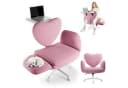Patbrela Bürostuhl mit klappbarer Tischplatte Rosa Bild 2