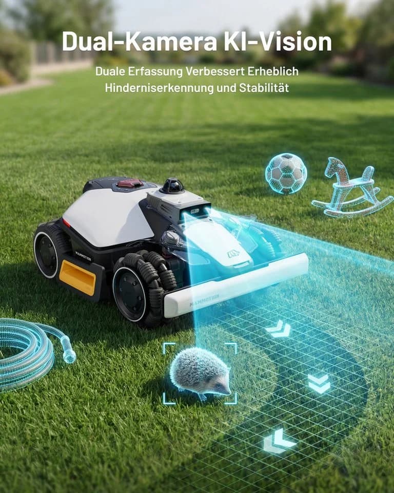 Mammotion LUBA Mini 2 AWD 1500 Rasenmähroboter ohne Kabel - Bild 4