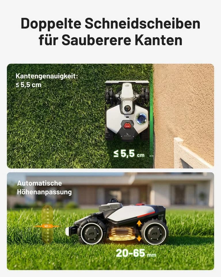 Mammotion LUBA Mini 2 AWD 1500 Rasenmähroboter ohne Kabel - Bild 5