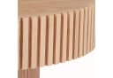 NJLyuhome Couchtisch Beistelltisch Runder Kaffetisch mit Massivholz-Rahmen, 80x35cm Bild 5