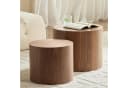 NJLyuhome Couchtisch Wohnzimmertisch 2-teiliges Beistelltisch-Set Holzoptik Bild 2