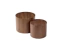 NJLyuhome Couchtisch Wohnzimmertisch 2-teiliges Beistelltisch-Set Holzoptik Bild 3