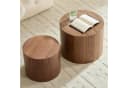 NJLyuhome Couchtisch Wohnzimmertisch 2-teiliges Beistelltisch-Set Holzoptik Bild 4