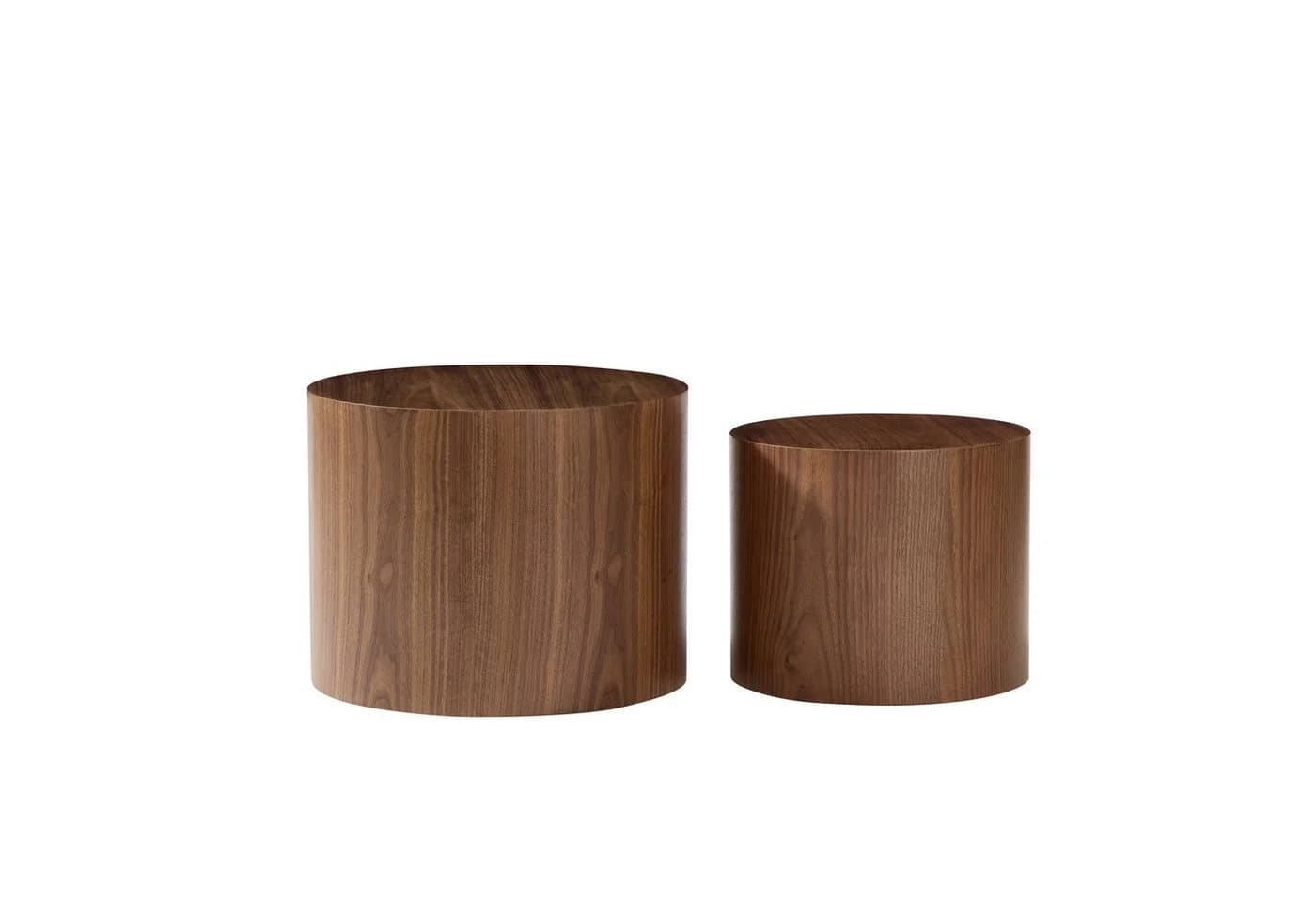 NJLyuhome Couchtisch Wohnzimmertisch 2-teiliges Beistelltisch-Set Holzoptik - Bild 5