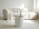 WILLIAMSPACE Runder Beistelltisch Column Fiberglas Naturstein-Optik Bild 5