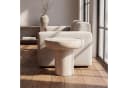 WILLIAMSPACE Runder Beistelltisch Steinoptik Fiberglas Modern Bild 4