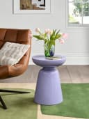 WILLIAMSPACE Runder Beistelltisch Meta Violett Fiberglas Modern Bild 3