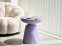 WILLIAMSPACE Runder Beistelltisch Meta Violett Fiberglas Modern Bild 4