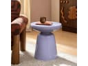 WILLIAMSPACE Runder Beistelltisch Meta Violett Fiberglas Modern Bild 5