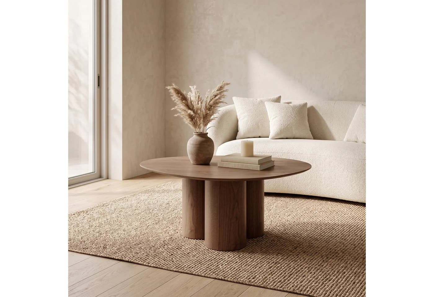 WILLIAMSPACE Couchtisch Modern Asymmetrisch Holzfurnier Braun - Bild 2