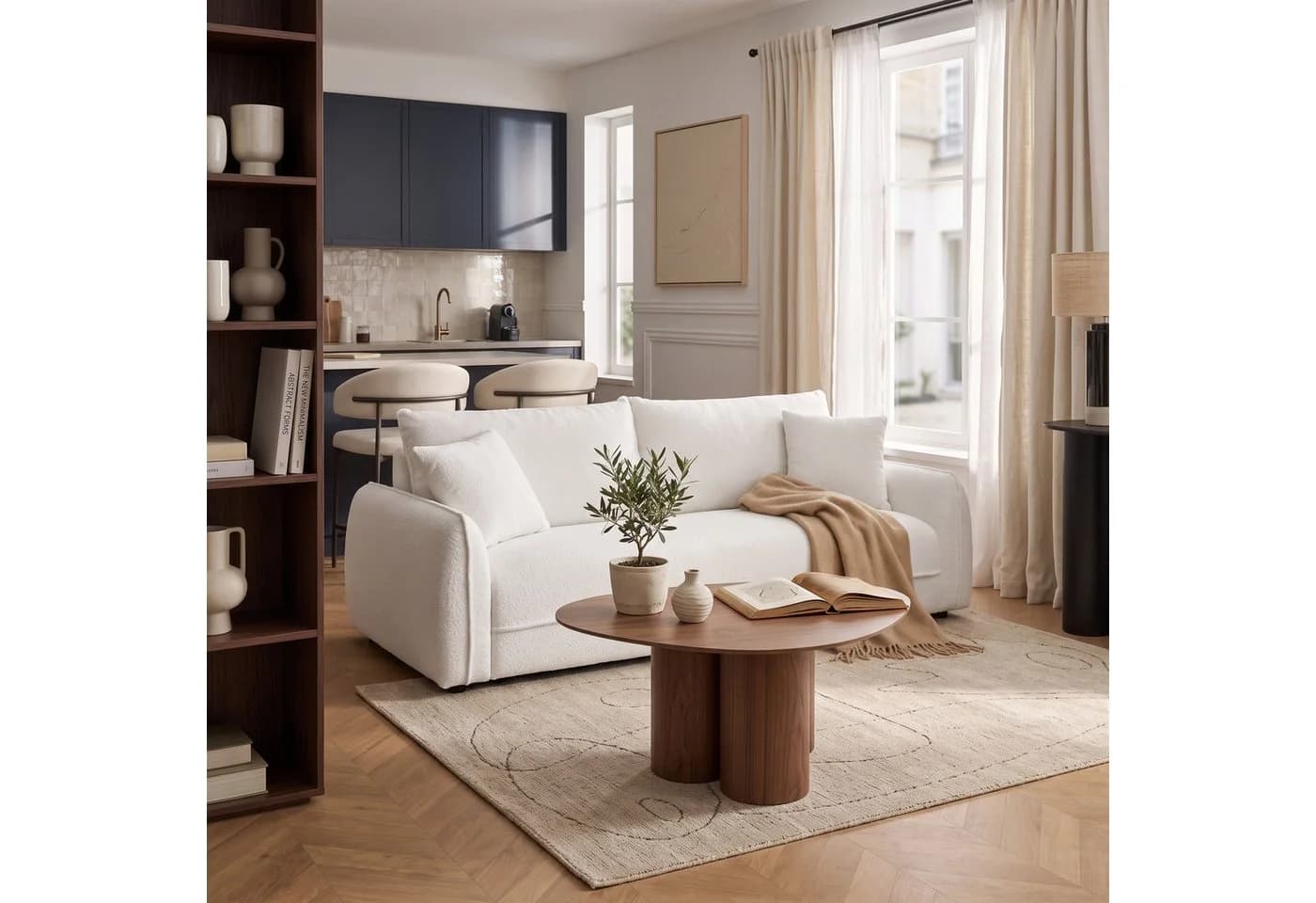 WILLIAMSPACE Couchtisch Modern Asymmetrisch Holzfurnier Braun - Bild 4