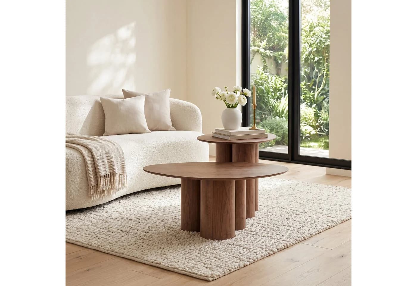 WILLIAMSPACE Couchtisch Modern Asymmetrisch Holzfurnier Braun - Bild 5