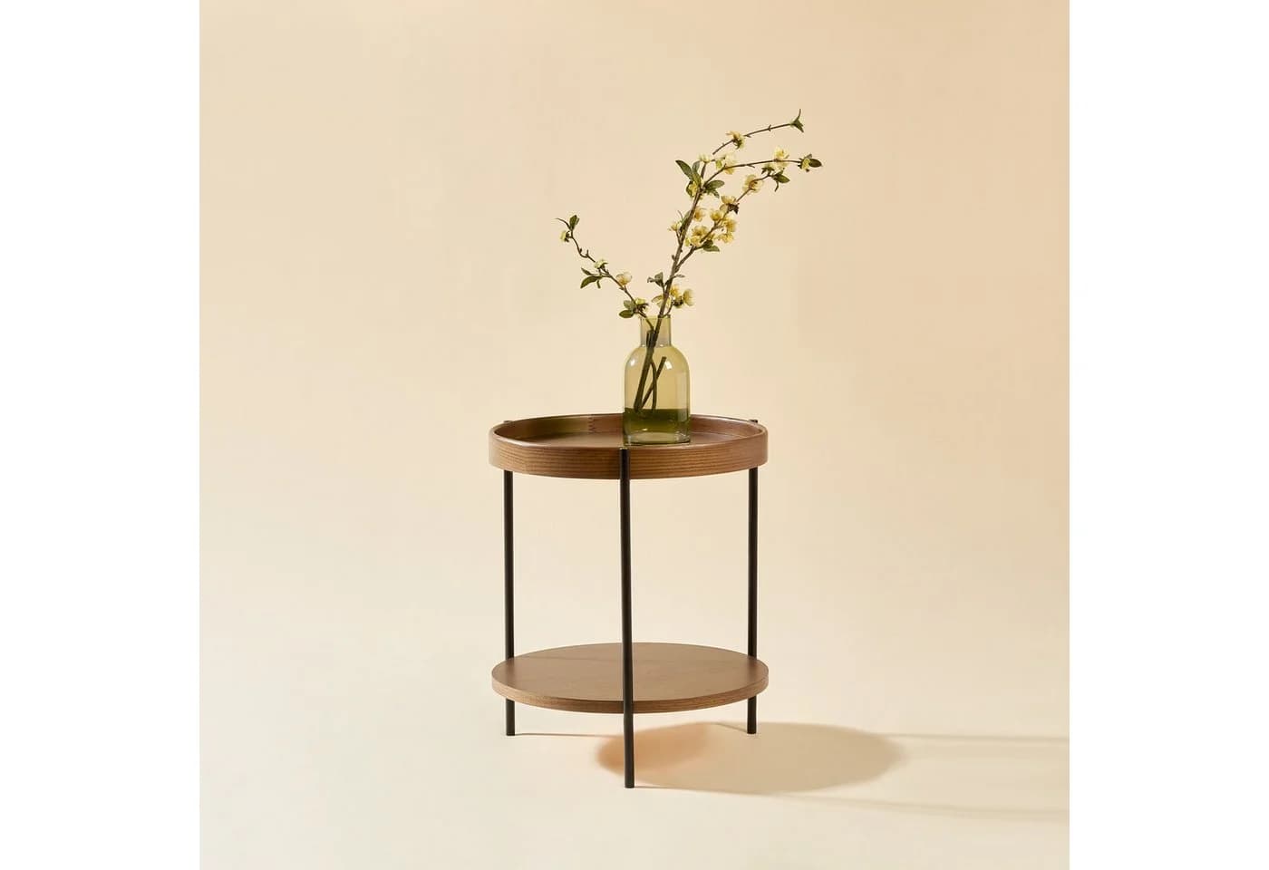 WILLIAMSPACE Couchtisch Ditto Beistelltisch 2 Ebenen Modern Walnuss - Bild 2
