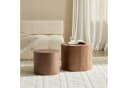 WILLIAMSPACE Couchtisch Lazio runder 2er-Set Nesting Tische Braun Bild 2