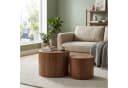 WILLIAMSPACE Couchtisch Lazio runder 2er-Set Nesting Tische Braun Bild 5