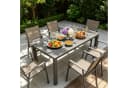 WILLIAMSPACE Gartentisch JERSORE HIPS Grau mit Sonnenschirmloch Bild 2