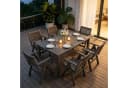 WILLIAMSPACE Gartentisch JERSORE HIPS Grau mit Sonnenschirmloch Bild 4