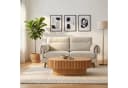 WILLIAMSPACE 2-Sitzer Sofa Modern Chenille Weiß Bild 1