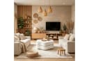 WILLIAMSPACE Couchtisch mit Drehfunktion, modernes Design in Wolkenform, Weiß Bild 4