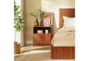 WILLIAMSPACE Nachttisch NOVA Braun Gold Rillendesign Bild 1