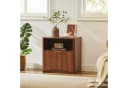 WILLIAMSPACE Nachttisch NOVA Braun Gold Rillendesign Bild 3