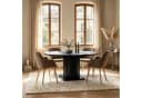 WILLIAMSPACE Rossini Arm-Essstuhl gepolstert Massivholzbeine 2er Set Braun Bild 4