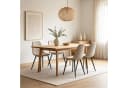 WILLIAMSPACE Esszimmerstuhl Zoe 2er-Set Beige/Weiß Stoff Metall Bild 3