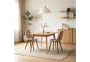 WILLIAMSPACE Esszimmerstuhl Zoe 2er-Set Beige/Weiß Stoff Metall Bild 4