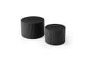 WILLIAMSPACE Couchtisch Set Schwarz MDF Rund ineinander schiebbar Bild 4