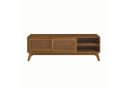 WILLIAMSPACE TV-Schrank Lumen Rattan Echtholzfurnier Schiebetüren Braun Bild 1