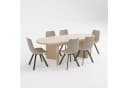 WILLIAMSPACE Essgruppe 7-tlg. Oval Ausziehbar Braun Bild 1
