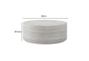 WILLIAMSPACE Niedriger Zylindrischer Couchtisch Stein-Optik Glasfaser Bild 5