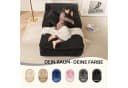 LITBIRD Chaiselongue Loungesofa Schwarz Cordstoff mit Schlaffunktion Bild 3