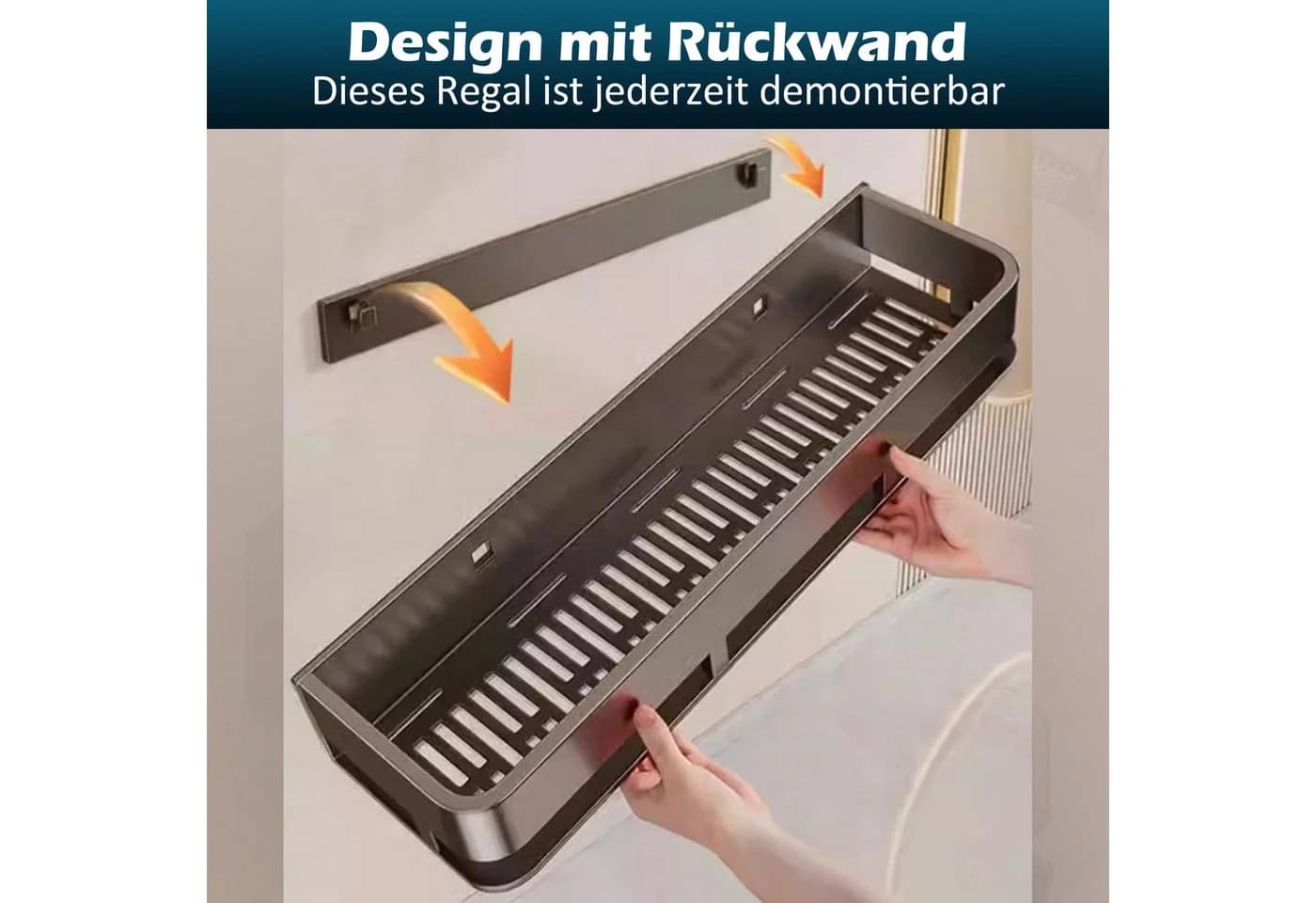 ibettertec Duschablage Edelstahl Eckregal ohne Bohren - Bild 4