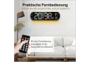 Luckice Digitale Wanduhr mit RGB-Nachtlicht und Fernbedienung Bild 1