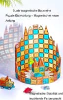 Luckice Magnetische Bausteine 78-tlg. Spielzeug Ab 6 Jahren Bild 5