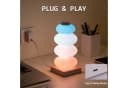 Luckice LED Nachttischlampe RGB Touch-Tischlampe Süßigkeitenkürbis-Design Bild 5