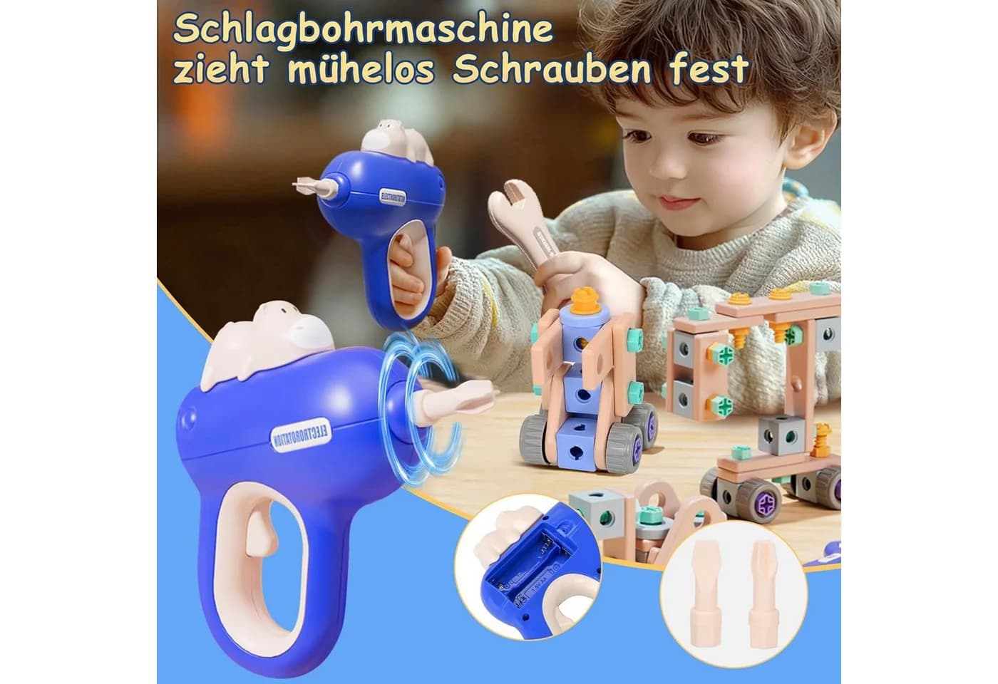 ibettertec Werkzeugkoffer 160-tlg. Blau Lernspielzeug - Bild 3