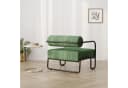 Luckice Loungesessel Grün Corduroy Metallgestell Modern Bild 5