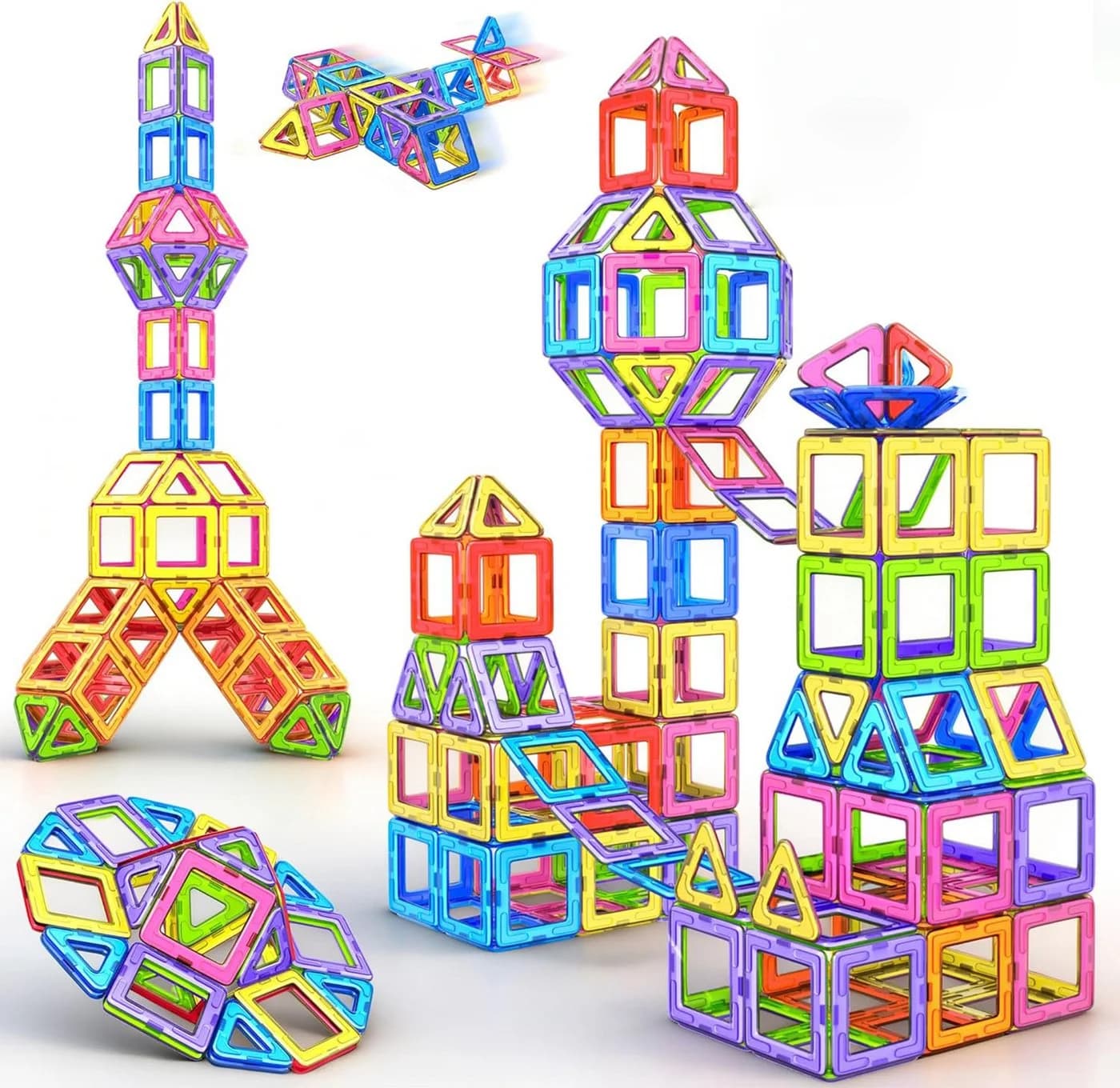Luckice Magnetische Bausteine Set 120 St. Bunt - Bild 2