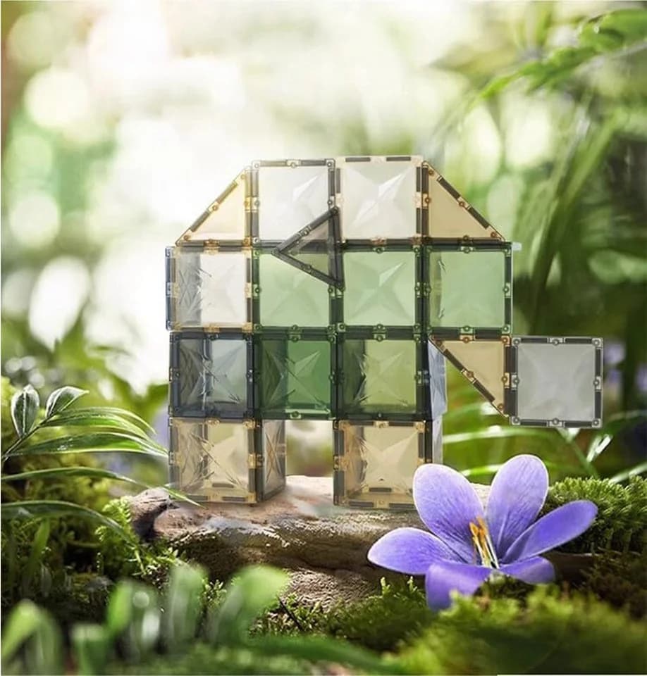 Luckice Magnetische Bausteine Set 78-tlg. Bunt STEM-Lernspielzeug