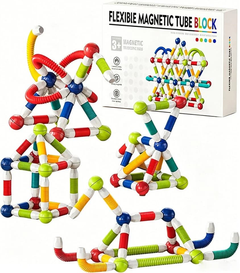 Luckice Magnetische Bausteine 85-tlg. mit einziehbarem Design - Bild 2