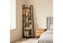 ibettertec Bücherregal Industrial-Stil 5-stufig Schwarz Metallrahmen MDF Bild 3