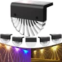 Luckice Solarleuchte Außen 2er Set Schwarz Acryl IP65 Bild 2