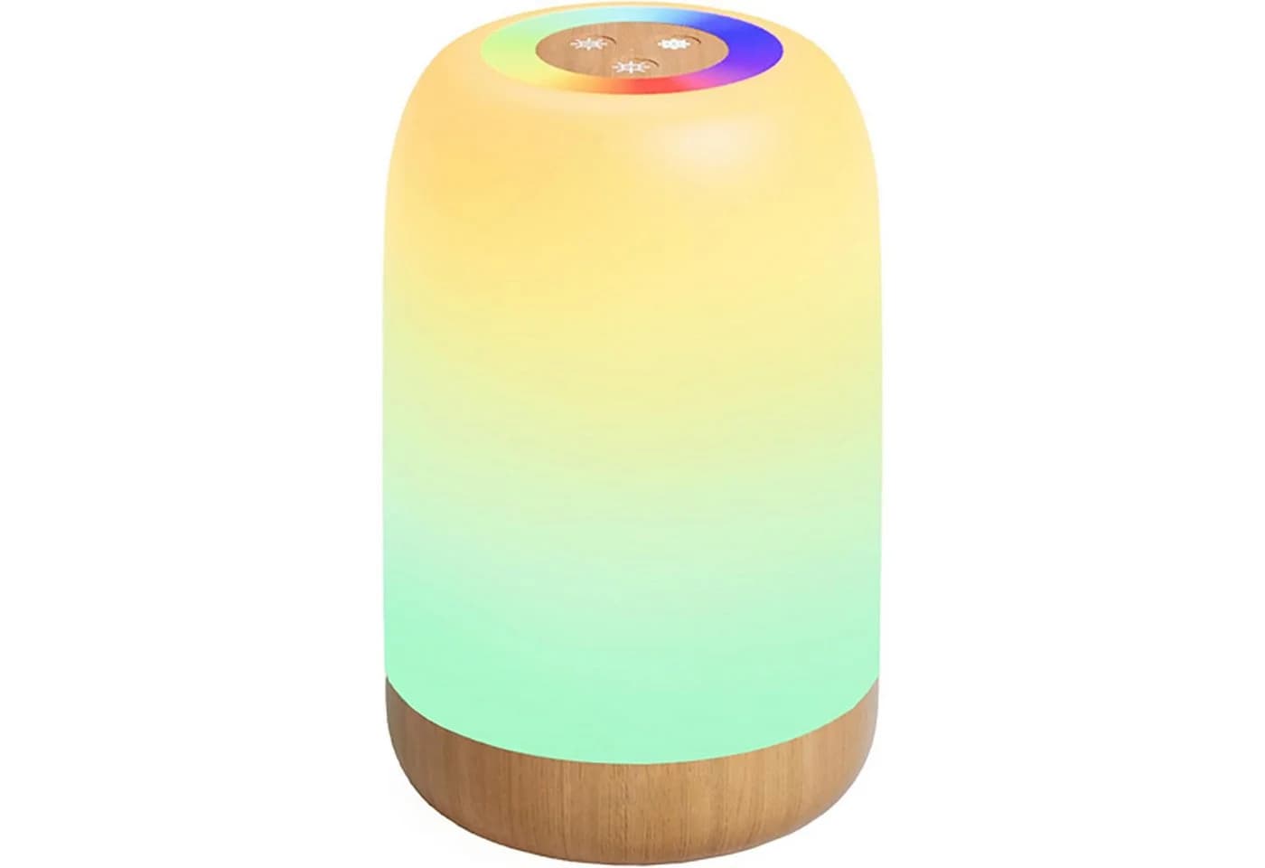 Luckice LED Nachtlicht Touch Dimmbar 256 RGB Farben Holzmaserung - Bild 2