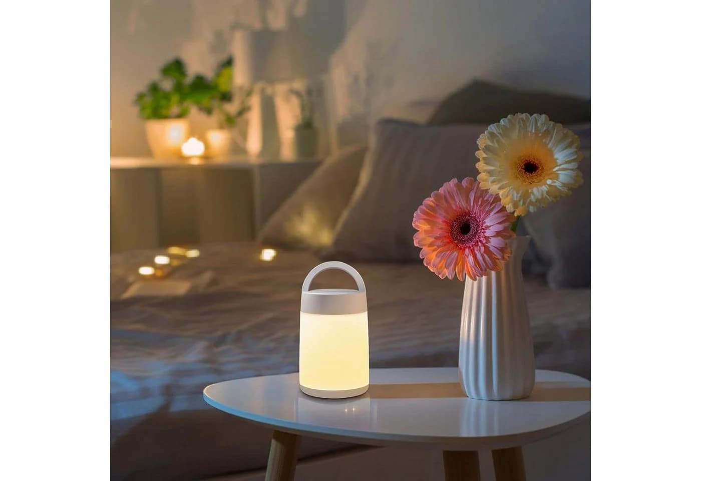 Luckice Nachttischlampe Weiß Wiederaufladbar IP44 - Bild 3